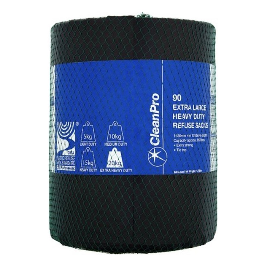 Clean Pro Heavy Duty Refuse Sacks XL — 90 bags
