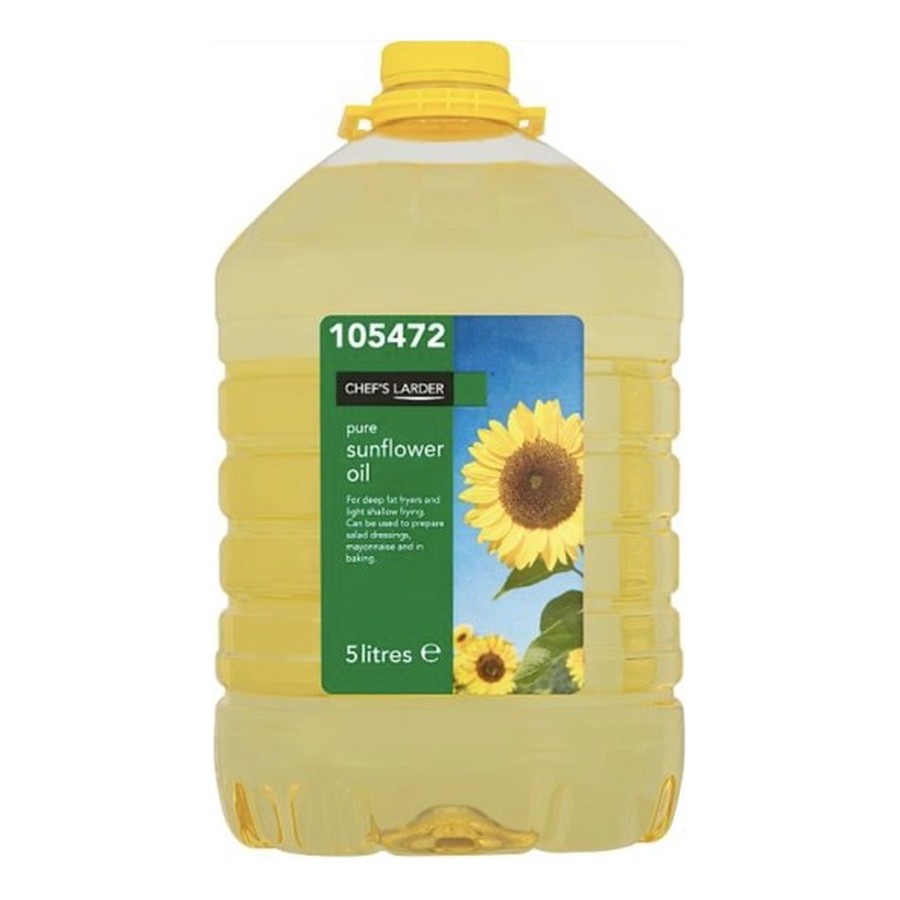 Chef's Larder Pure Sunflower Oil — 3 x 5 litres