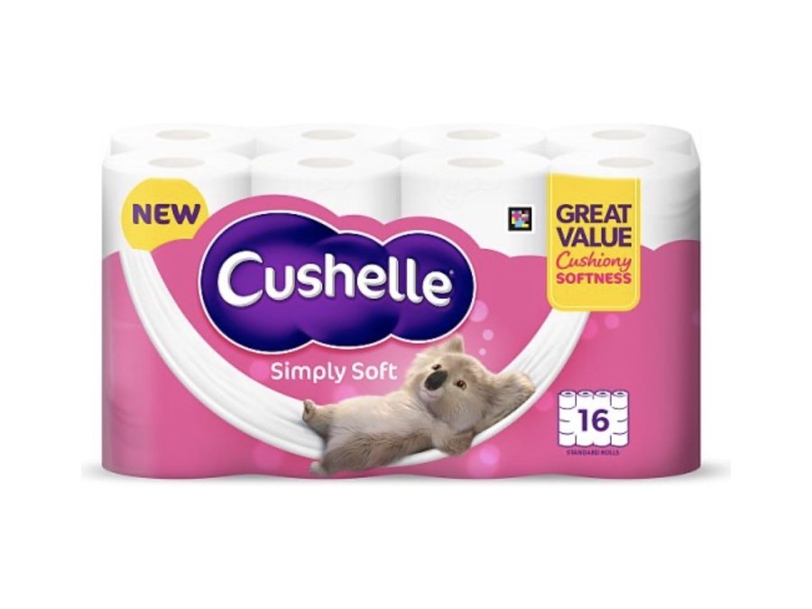 Cushelle Simply Soft Toilet Roll — 16 rolls