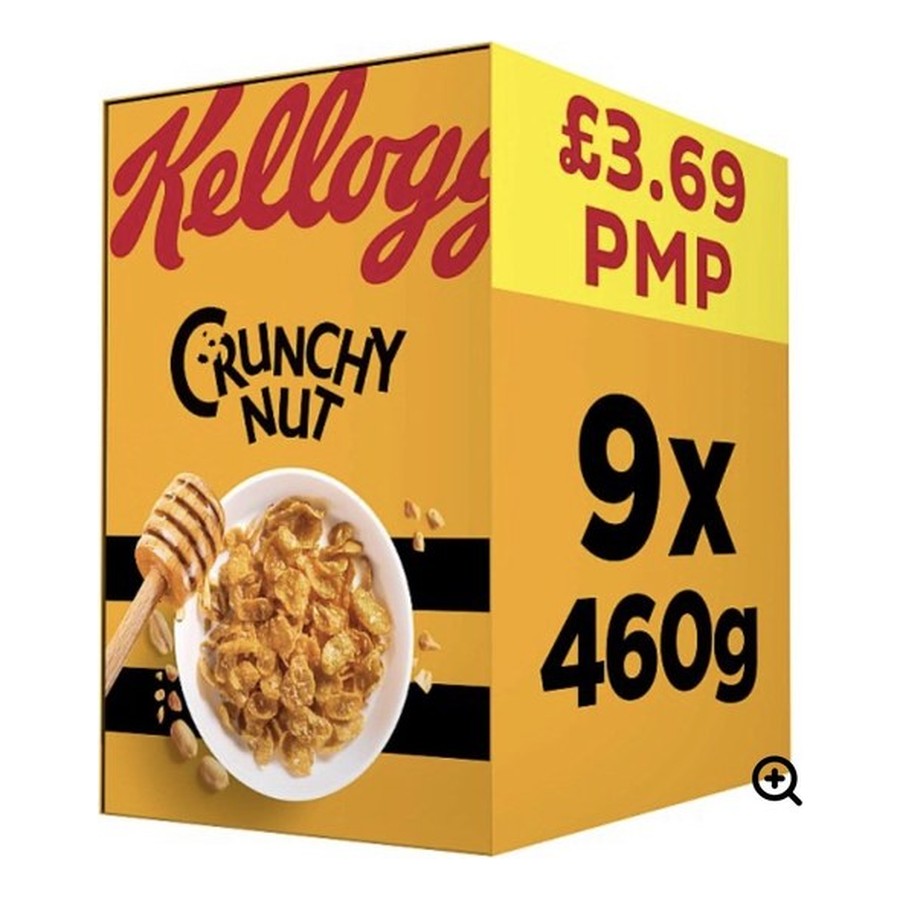 Kellogg's Crunchy Nut Cereal — 9 x 460g