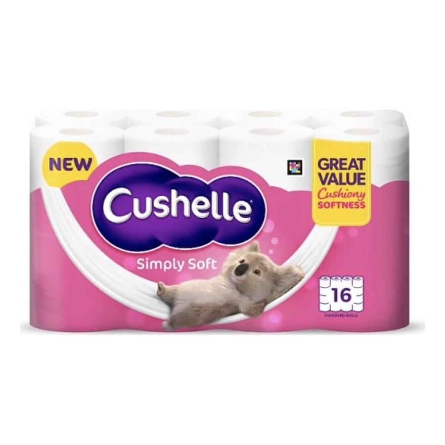 Cushelle Simply Soft Toilet Roll — 16 rolls