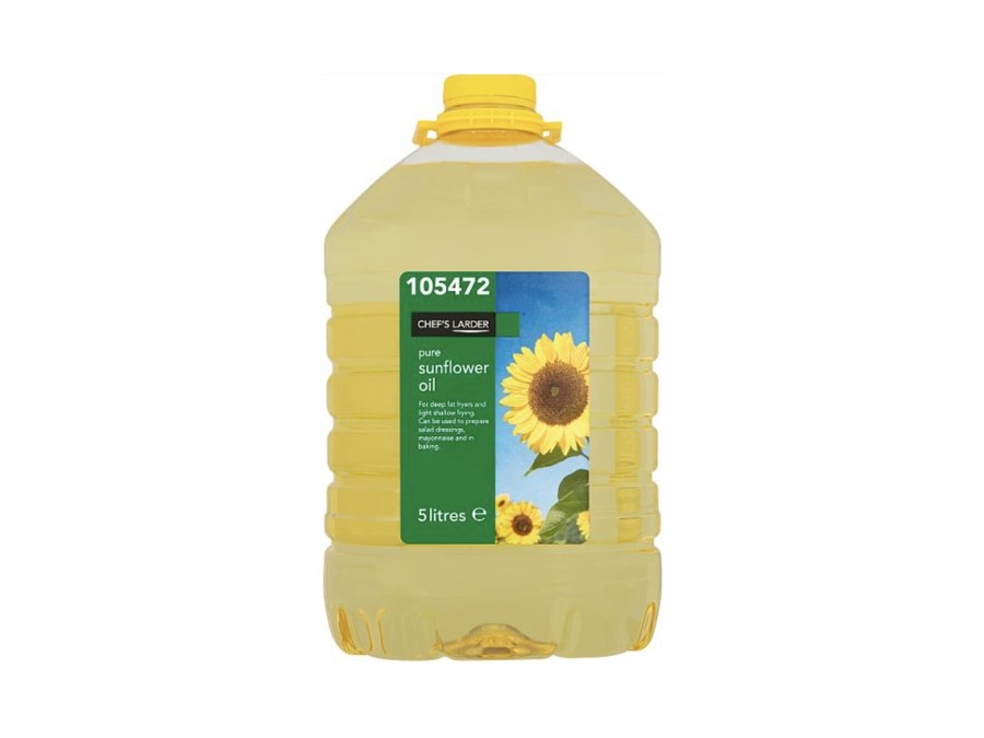 Chef's Larder Pure Sunflower Oil — 3 x 5 litres