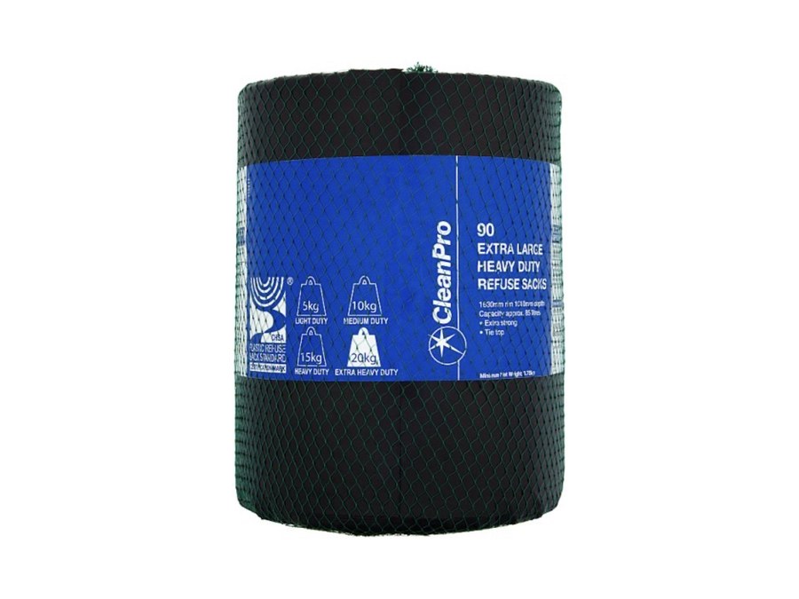 Clean Pro Heavy Duty Refuse Sacks XL — 90 bags